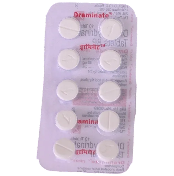 draminate 50mg tablet 10's